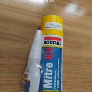Pegamento Cianocrilato 50gr + Acelerante 200ml SOUDAL / MITRE-KIT