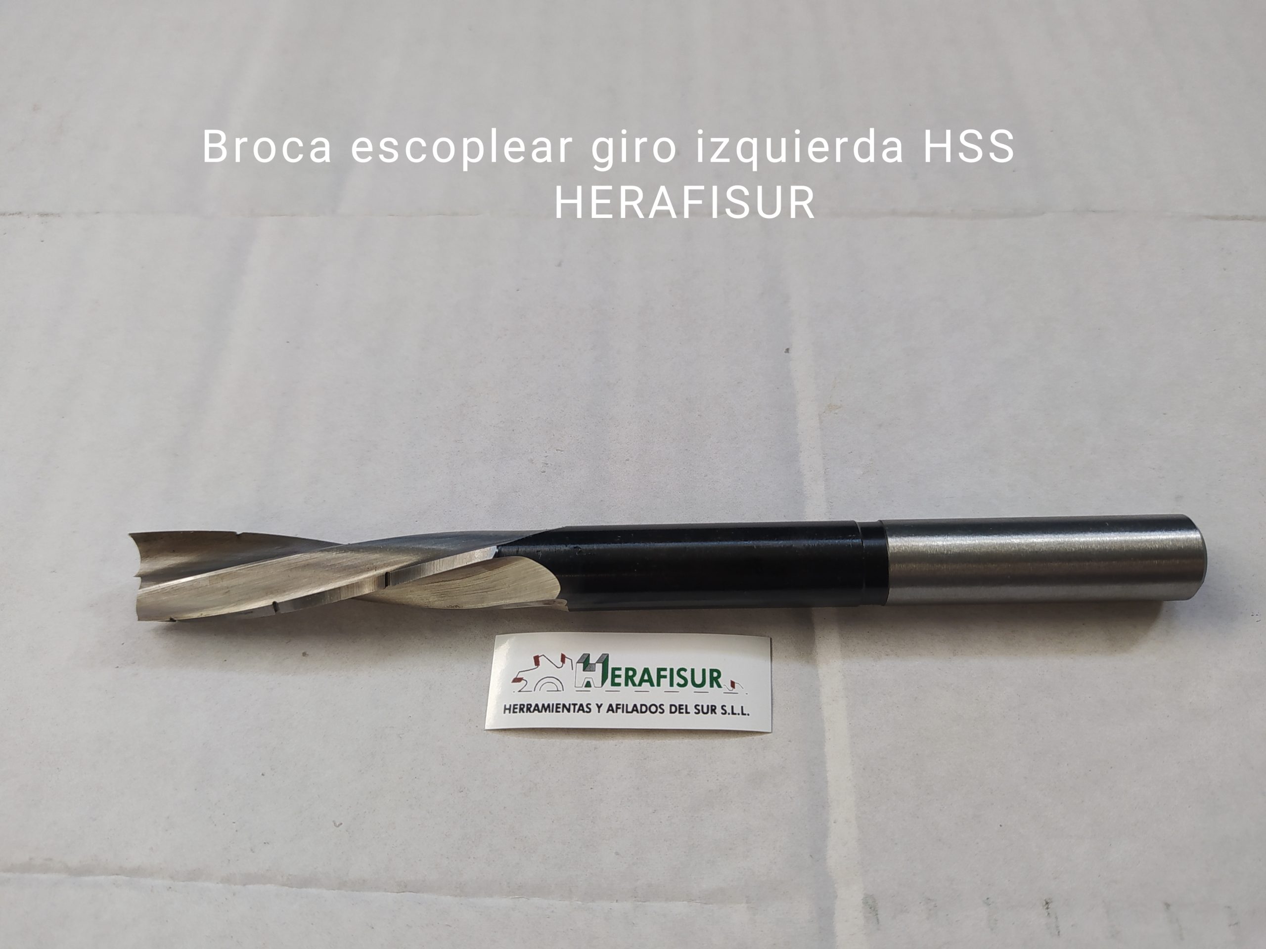 Broca escoplear-taladrar D14mm, giro izquierda HSS