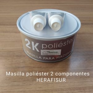 Masilla poliéster Blanca especial carpintería (1Kg) + 2 catalizadores - 04010
