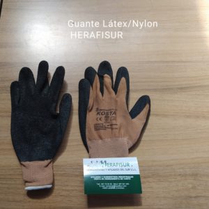 Guante Látex-Nylon marrón CAT-II Talla 10 (5 pares)