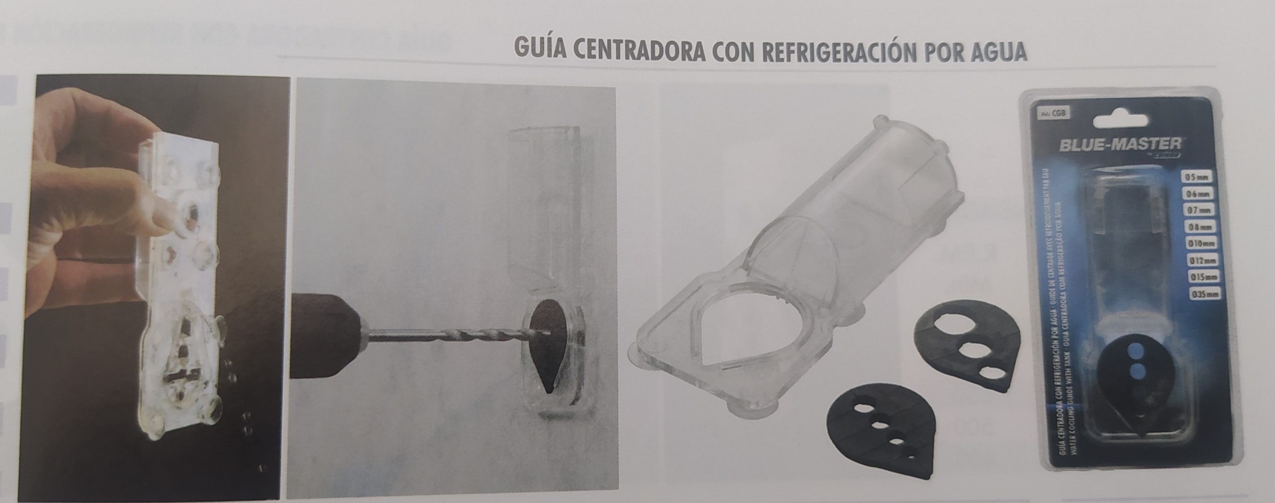 Guia centradora con refrigeración para brocas MD, Diamante - CGB