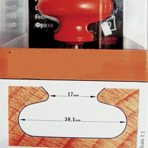 Fresa D38,1 con mango d8mm Z2 MD para tirador uñero - 02762